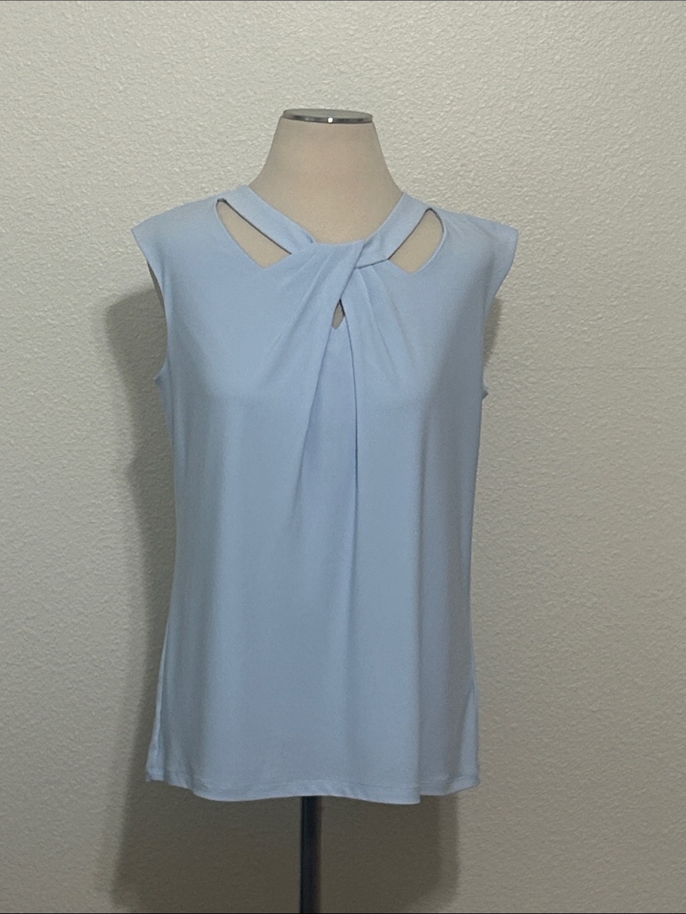 NWT Kasper Light Baby Blue Shell M Medium